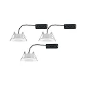 Paulmann Set of 3 Outdoor LED Recessed spot CALLA IP65, swivelling, 230V, each 5.5W 3000-6500K 550lm 100°, white matt