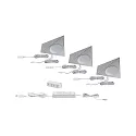 Paulmann Clever Connect Starter set of 3 TRIGO, 12V DC, 2.1W 2700- 6500K, dimmable, nickel brushed