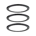 Paulmann under-cabinet luminaire PUKK LED set of 3, black  10,5W 210lm 2700K