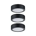 Paulmann under-cabinet luminaire PUKK LED set of 3, black  10,5W 210lm 2700K