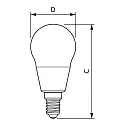 Philips Ampoule à filament forme de gouttes MAS LEDLuster ND CL GUE P45 E14 2,3W 485lm 2700K 