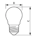 Philips Ampoule à filament forme de gouttes MAS LEDLuster ND CL GUE P45 E27 2,3W 385lm 2700K 
