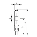 Philips Lampe halogène à vapeur métallique MASTER COLOUR CDM-TC T14 G8.5 4200K CRI 80-89 