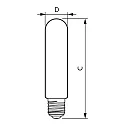 Philips Lampe LED MAS LED SON-T UE M T52 E40 42,8W 8000lm 2700K 300° 