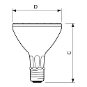 Philips reflector lamp MASTER COLOUR CDM-R P30 PAR30 E27 70W 3800lm 3000K 30° CRI 90 