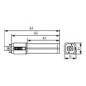 Philips Lampe compacte à LED COREPRO LED PLC 360D 8.9W 3CCT 2P G24D CCT Switch, 2 pôles, commutable terne G24d 8