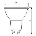 Philips LEDspot PAR16 MASTER VALUE DTW 5.5-80W GU10 927 36° GLASS Dim-To-Warm PAR16 clair GU10 5
