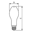 Philips Lampe LED MASTER LED HPL commutable E40 33,5W 6000lm 4000K 300° CRI 80 