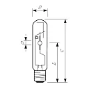 Philips metal halide lamp MASTER CityWh CDO-TT PLUS T46 E40 150W 16100lm 4200K dimmable