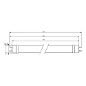Philips Tube LED T8 MASTER LEDtube Value 1200mm HO G13 14W 2100lm 6500K 190° CRI 80 
