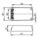 Philips Ballast HID-DV PROG XT 100 SON Q 208-277V contrôlable par DALI, programmable, Sortie PWM dimmable