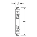 RADIUM Lampe halogène à vapeur métallique HRI-TS HRI-BT 400W/D/PRO/230/E40 commutable clair Fc2 462W 35000lm 5500K CRI 91 