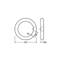 RADIUM LED forme tubulaire ESSENCE TUBE RING T9 C22 G10Q EM G10q 12W 4000K 120° CRI 80-89 