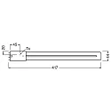 RADIUM Lampe LED ESSENCE LONG RL-LONG36 840/2G11 UN commutable terne 2G11 18W 2300lm 4000K 140° CRI >80  mat