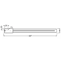 RADIUM Lampe LED ESSENCE LONG RL-LONG55 840/2G11 UN commutable terne 2G11 25W 3250lm 4000K 140° CRI >80  mat