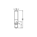 RADIUM Lampe à tige LED T18 RL-T18 RO commutable B15d 6,3W 806lm 2700K 320° CRI >80 