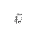 RADIUM Ampoule à filament forme de gouttes STAR D60 DIM 927/F terne E14 5,9W 806lm 2700K 300° CRI 90-100 gradable