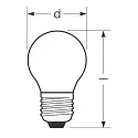 RADIUM Ampoule à filament forme de gouttes STAR DROP D60 DIM 9440/F P45 terne E27 5,9W 806lm 4000K 300° CRI >90 gradable
