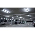 Luminaire pour locaux humides STAR 1200/840 PS THRW 150LM/W commutable, multipower, câblé en continu IP66, blanche 