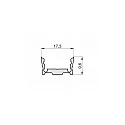 RADIUM Profil en U SMALL U FLAT F 17/10 B1C1, noir