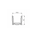 RADIUM Profil en U SMALL U F 17/16 B1C1, gris, blanc mat