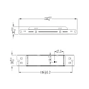 RADIUM Driver de LED DC DRIVER ON-OFF 30W/700MA courant constant, commutable, gris argent
