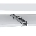 Profil d'aile MEDIUM WING 40/25.9/B2C2 - 2M version pour montage encastré, couvert de poudre, blanche