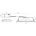 Rutec downlight GLAN L Ø 270MM Plug&Play rigid, CCT Switch, UGR < 19, multipower IP20, aluminium, white 