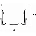 Rutec Profil VARDAflex ECO AC, aluminium