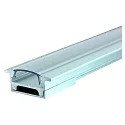 Aluminum collar profile flat 23/12K, 2m, anodised