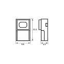 Rutec Alimentation VARDAFLEX 0.8CM - PUSH LOCK-W 2 pôles, mat, transparent