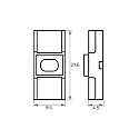 Rutec Connecteur direct VARDAFLEX 0.8CM - PUSH LOCK-W 2 pôles, mat, transparent