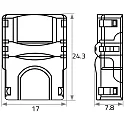 Rutec Alimentation VARDAFLEX 1.2CM - PUSH (RU-70500 + RU-70537) 5 pôles, RGBW, noir, transparent