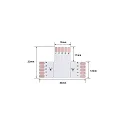 Rutec T / planche d'angle VARDAFLEX 1.2CM 5 pôles, RGBW, codable, blanche