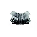 Connecteur direct VARDAFLEX 1CM - PUSH SPACE 2 pôles, noir, transparent