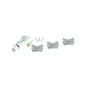 Connecteur direct VARDAFLEX 0.8CM lot de 3, 2 pôles, mat, transparent