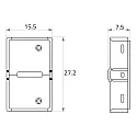 Rutec Connecteur direct VARDAFLEX 0.8CM lot de 3, 2 pôles, mat, transparent
