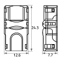 Rutec Alimentation VARDAFLEX 0.8CM - PUSH 2 pôles, mat, transparent
