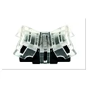Connecteur direct VARDAFLEX 0.8CM - PUSH 2 pôles, mat, transparent