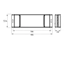 Rutec Unité de contrôle VARDAFLEX KNX 4 canaux, RGB, Sortie de signal de commande et de tension KNX, bleu