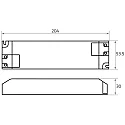 Rutec Unité d’alimentation Led 24V, 40-75.6W DIM