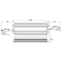 Rutec Unité d’alimentation Led 24V, 70-199.2W DIM, IP67