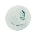 Downlight GU10 rond, pivotant GU10 IP20, blanc mat