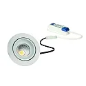 Lumière encastrée GAIL pivotant, lot de 1, commutable IP40, blanc mat 718lm 2900 | 3100K CRI 80-89