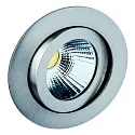 recessed luminaire TALU LED round, swivelling IP20, brushed iron dimmable 735lm 3900-4100K CRI 90-100