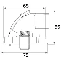 Rutec Lumière encastrée RINCA LED rond, pivotant IP20, blanche gradable 581lm 2900-3100K CRI 90-100