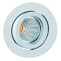 Lumière encastrée TULKA rond, pivotant IP20, scintillant, blanche