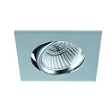 Plafonnier encastré BAN COB pivotant, carré, courant constant IP40, chromé mat gradable