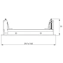 Rutec Projekt recessed luminaire CORU-80K 2 flames, square, cardanic swivelling IP20, white dimmable