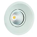 Lumière encastrée CORU-80 rond, pivotant IP20, blanche gradable